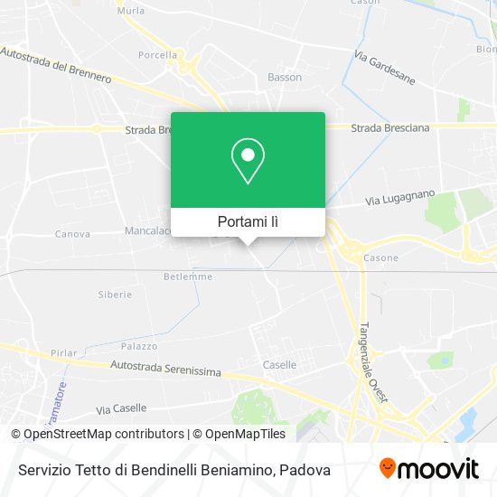 Mappa Servizio Tetto di Bendinelli Beniamino