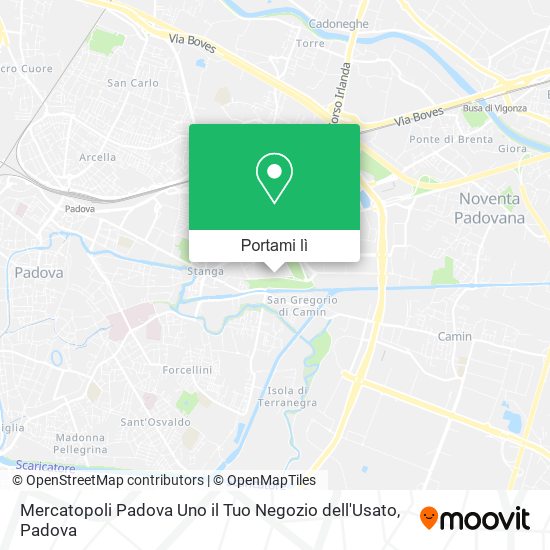 Mappa Mercatopoli Padova Uno il Tuo Negozio dell'Usato