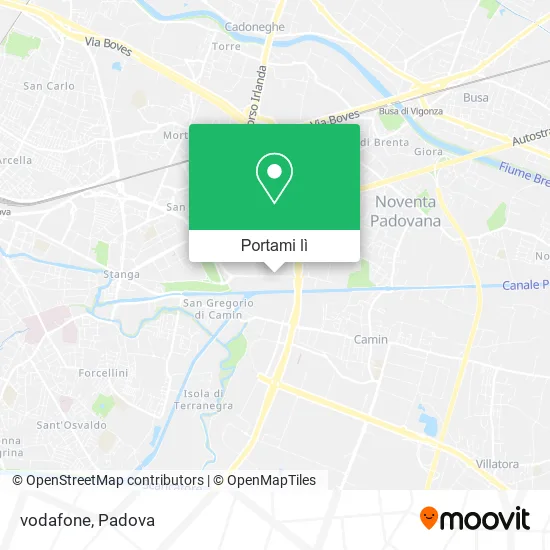 Mappa vodafone