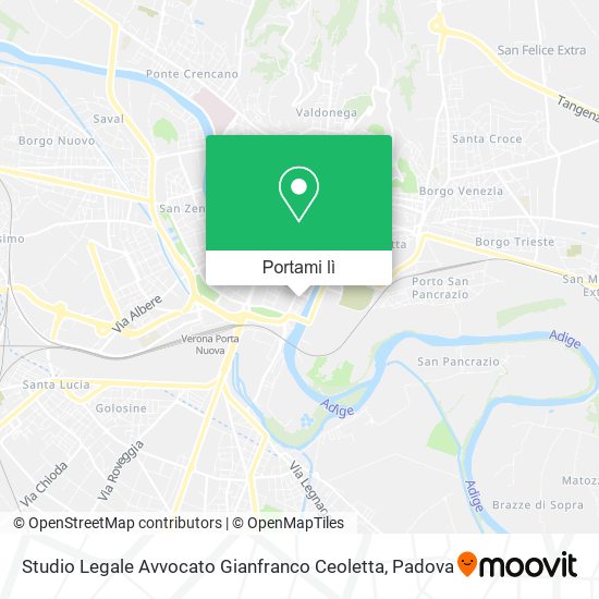 Mappa Studio Legale Avvocato Gianfranco Ceoletta