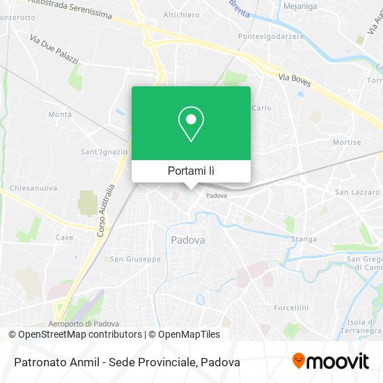 Mappa Patronato Anmil - Sede Provinciale