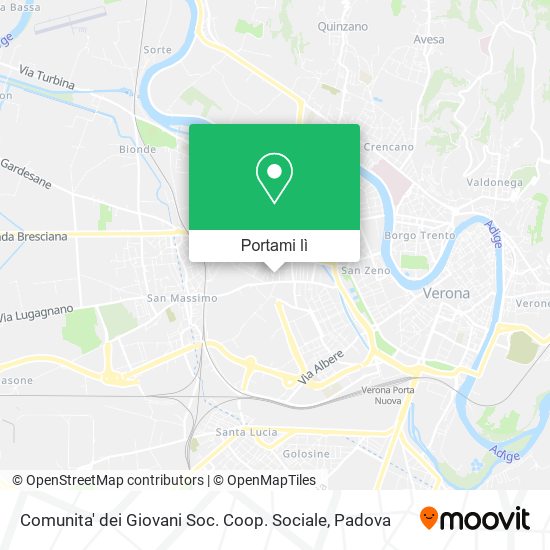 Mappa Comunita' dei Giovani Soc. Coop. Sociale