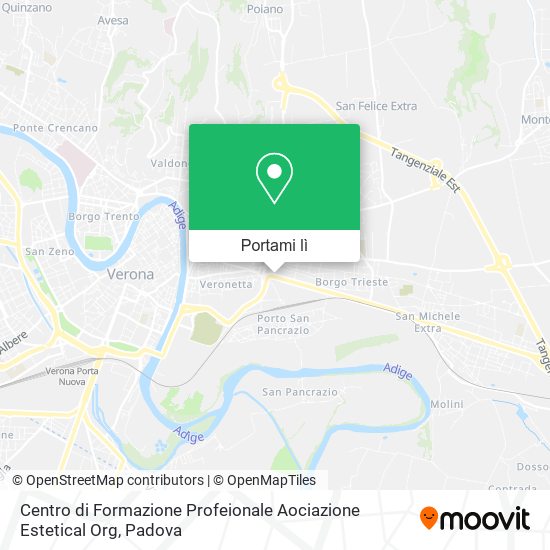 Mappa Centro di Formazione Profeionale Aociazione Estetical Org