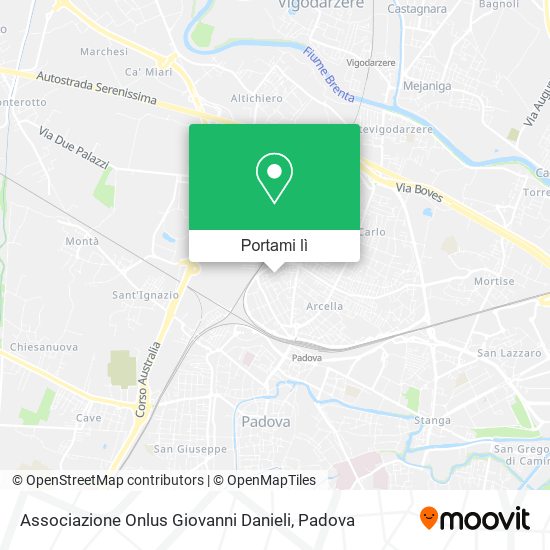 Mappa Associazione Onlus Giovanni Danieli