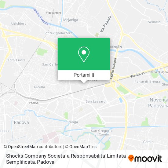 Mappa Shocks Company Societa' a Responsabilita' Limitata Semplificata