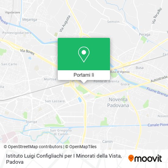 Mappa Istituto Luigi Configliachi per I Minorati della Vista