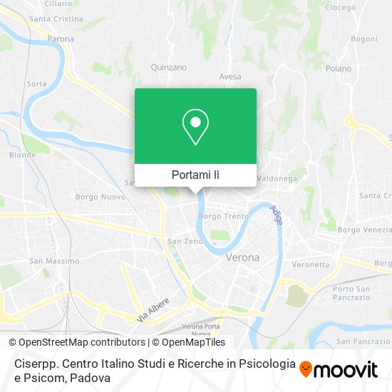 Mappa Ciserpp. Centro Italino Studi e Ricerche in Psicologia e Psicom
