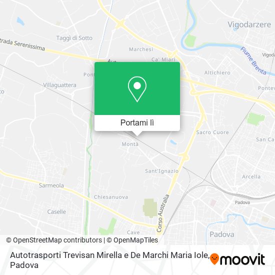 Mappa Autotrasporti Trevisan Mirella e De Marchi Maria Iole