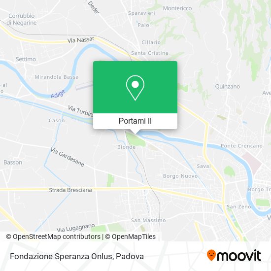 Mappa Fondazione Speranza Onlus