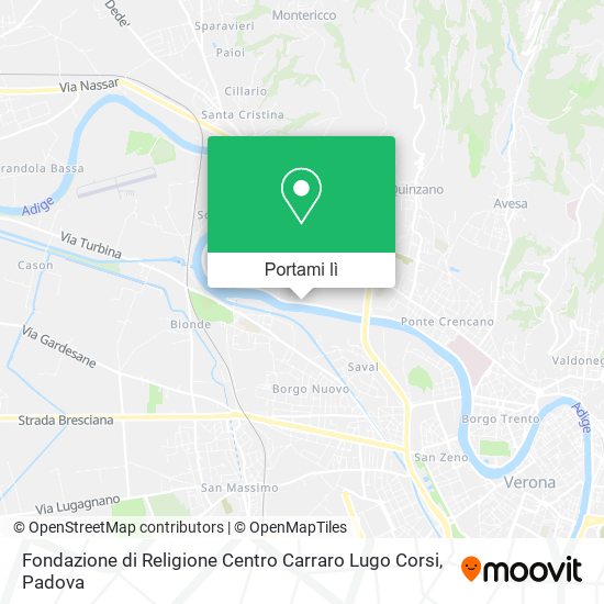 Mappa Fondazione di Religione Centro Carraro Lugo Corsi