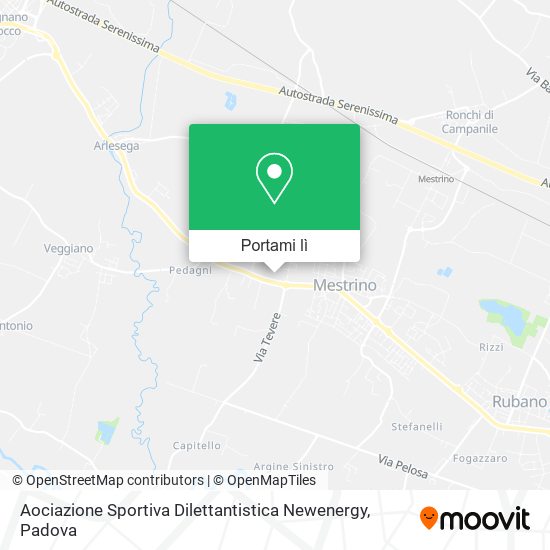 Mappa Aociazione Sportiva Dilettantistica Newenergy