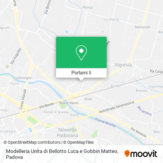 Mappa Modelleria Unita di Bellotto Luca e Gobbin Matteo