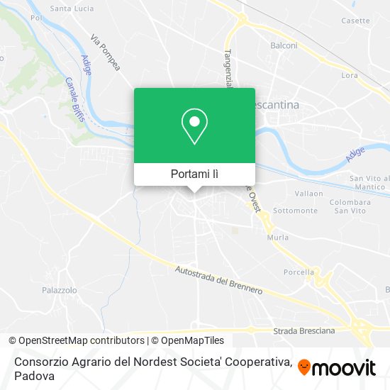 Mappa Consorzio Agrario del Nordest Societa' Cooperativa