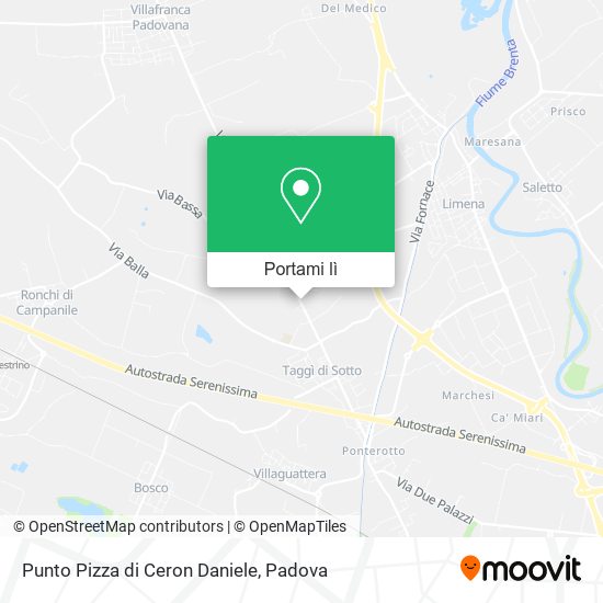 Mappa Punto Pizza di Ceron Daniele