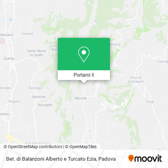 Mappa Bet. di Balanzoni Alberto e Turcato Ezia