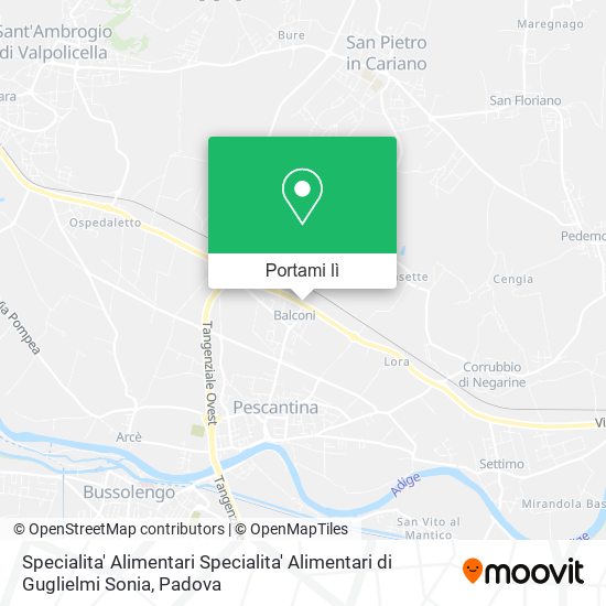 Mappa Specialita' Alimentari Specialita' Alimentari di Guglielmi Sonia