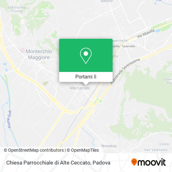 Mappa Chiesa Parrocchiale di Alte Ceccato
