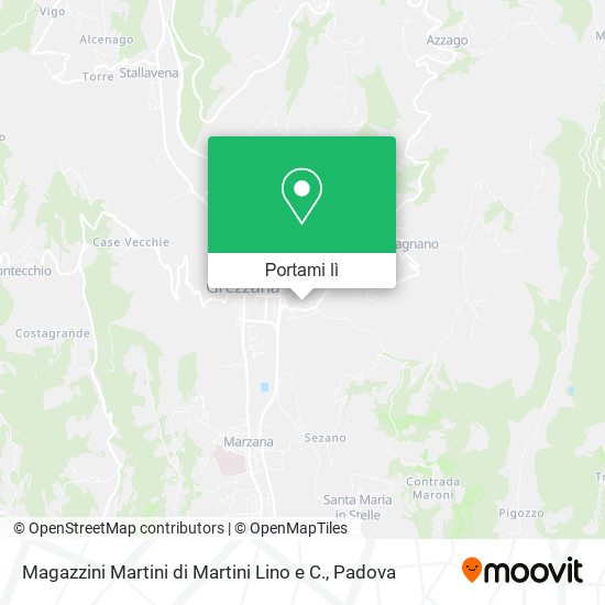 Mappa Magazzini Martini di Martini Lino e C.