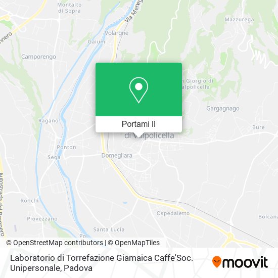Mappa Laboratorio di Torrefazione Giamaica Caffe'Soc. Unipersonale