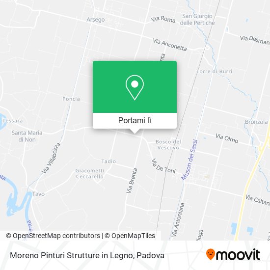 Mappa Moreno Pinturi Strutture in Legno