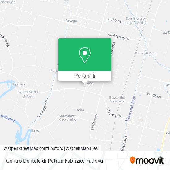 Mappa Centro Dentale di Patron Fabrizio