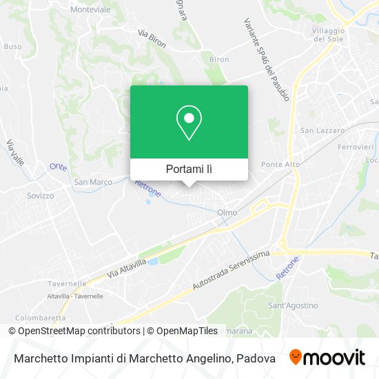 Mappa Marchetto Impianti di Marchetto Angelino