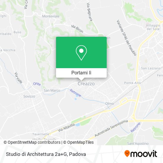 Mappa Studio di Architettura 2a+G