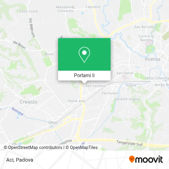 Mappa Aci