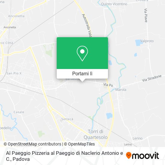 Mappa Al Paeggio Pizzeria al Paeggio di Naclerio Antonio e C.