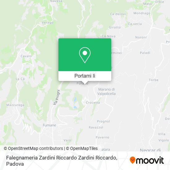 Mappa Falegnameria Zardini Riccardo Zardini Riccardo