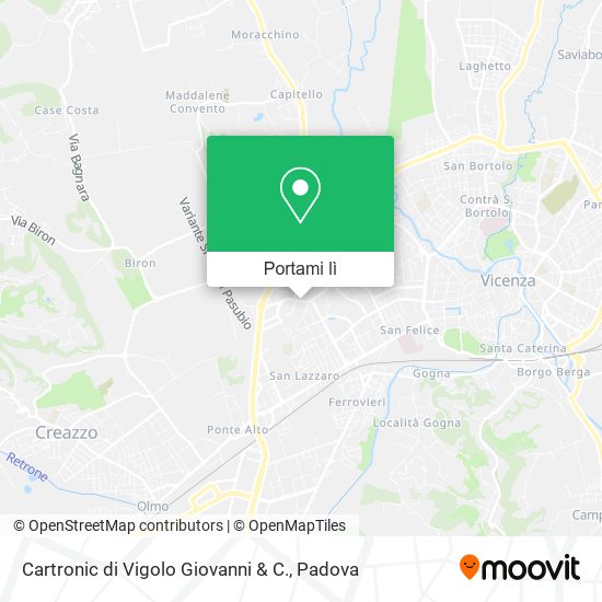 Mappa Cartronic di Vigolo Giovanni & C.
