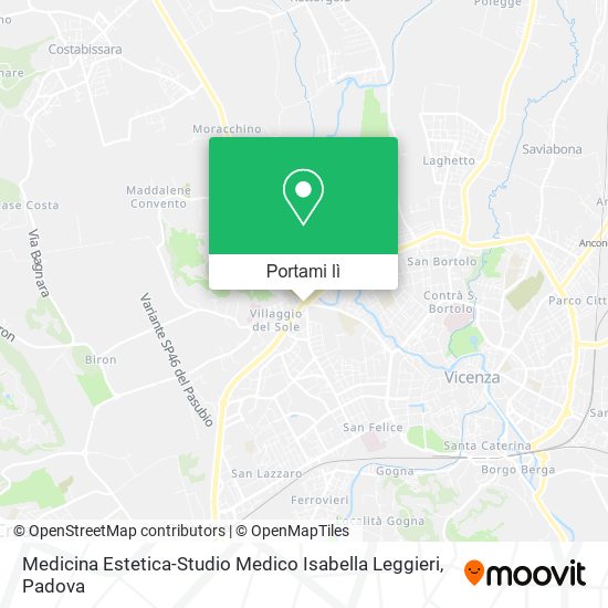Mappa Medicina Estetica-Studio Medico Isabella Leggieri