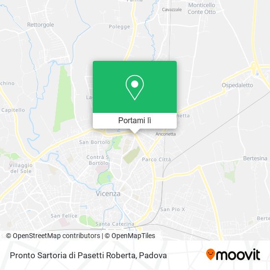 Mappa Pronto Sartoria di Pasetti Roberta