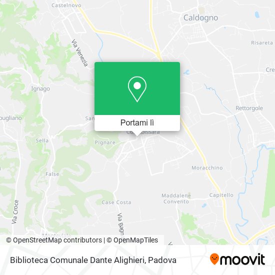 Mappa Biblioteca Comunale Dante Alighieri