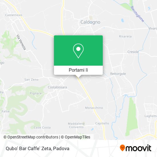 Mappa Qubo' Bar Caffe' Zeta