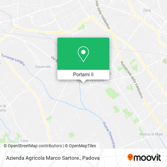 Mappa Azienda Agricola Marco Sartore.
