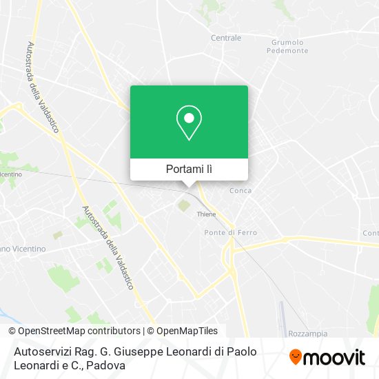 Mappa Autoservizi Rag. G. Giuseppe Leonardi di Paolo Leonardi e C.