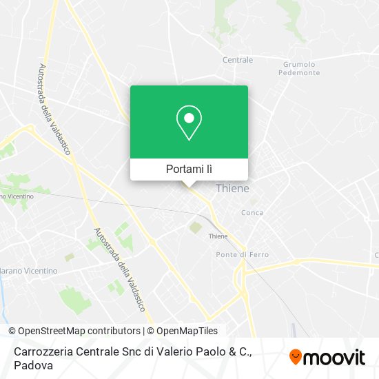 Mappa Carrozzeria Centrale Snc di Valerio Paolo & C.