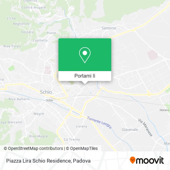 Mappa Piazza Lira Schio Residence