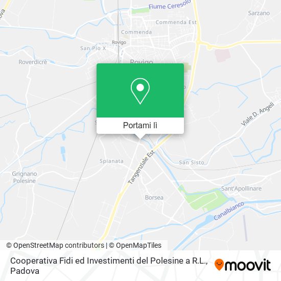 Mappa Cooperativa Fidi ed Investimenti del Polesine a R.L.