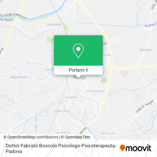 Mappa Dottor Fabrizio Boscolo Psicologo-Psicoterapeuta