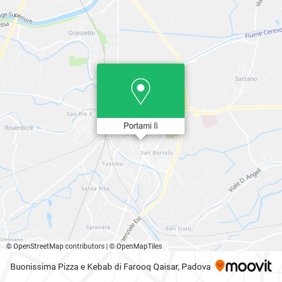 Mappa Buonissima Pizza e Kebab di Farooq Qaisar