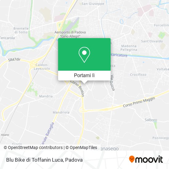 Mappa Blu Bike di Toffanin Luca