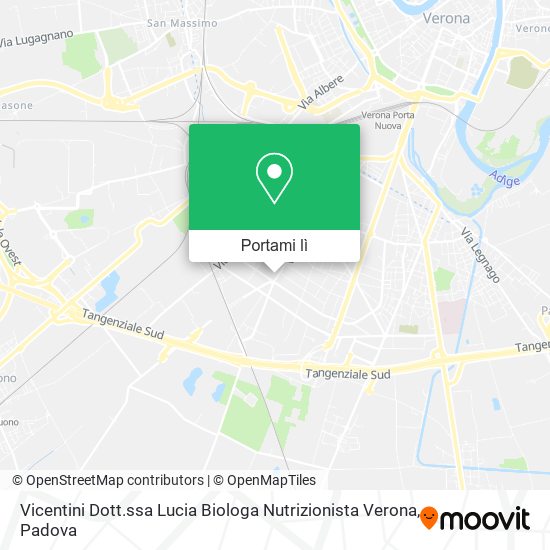 Mappa Vicentini Dott.ssa Lucia Biologa Nutrizionista Verona