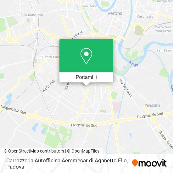 Mappa Carrozzeria Autofficina Aemmecar di Aganetto Elio