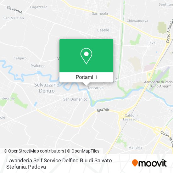 Mappa Lavanderia Self Service Delfino Blu di Salvato Stefania