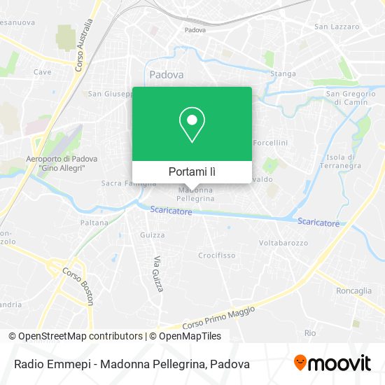 Mappa Radio Emmepi - Madonna Pellegrina