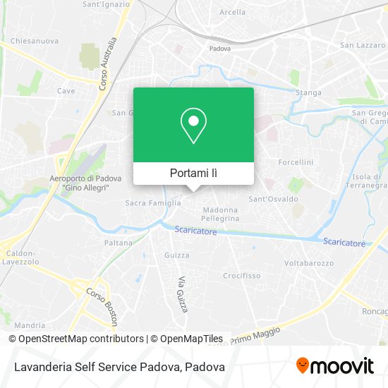 Mappa Lavanderia Self Service Padova