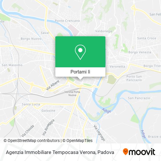 Mappa Agenzia Immobiliare Tempocasa Verona