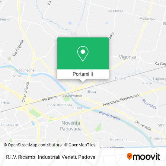 Mappa R.I.V. Ricambi Industriali Veneti